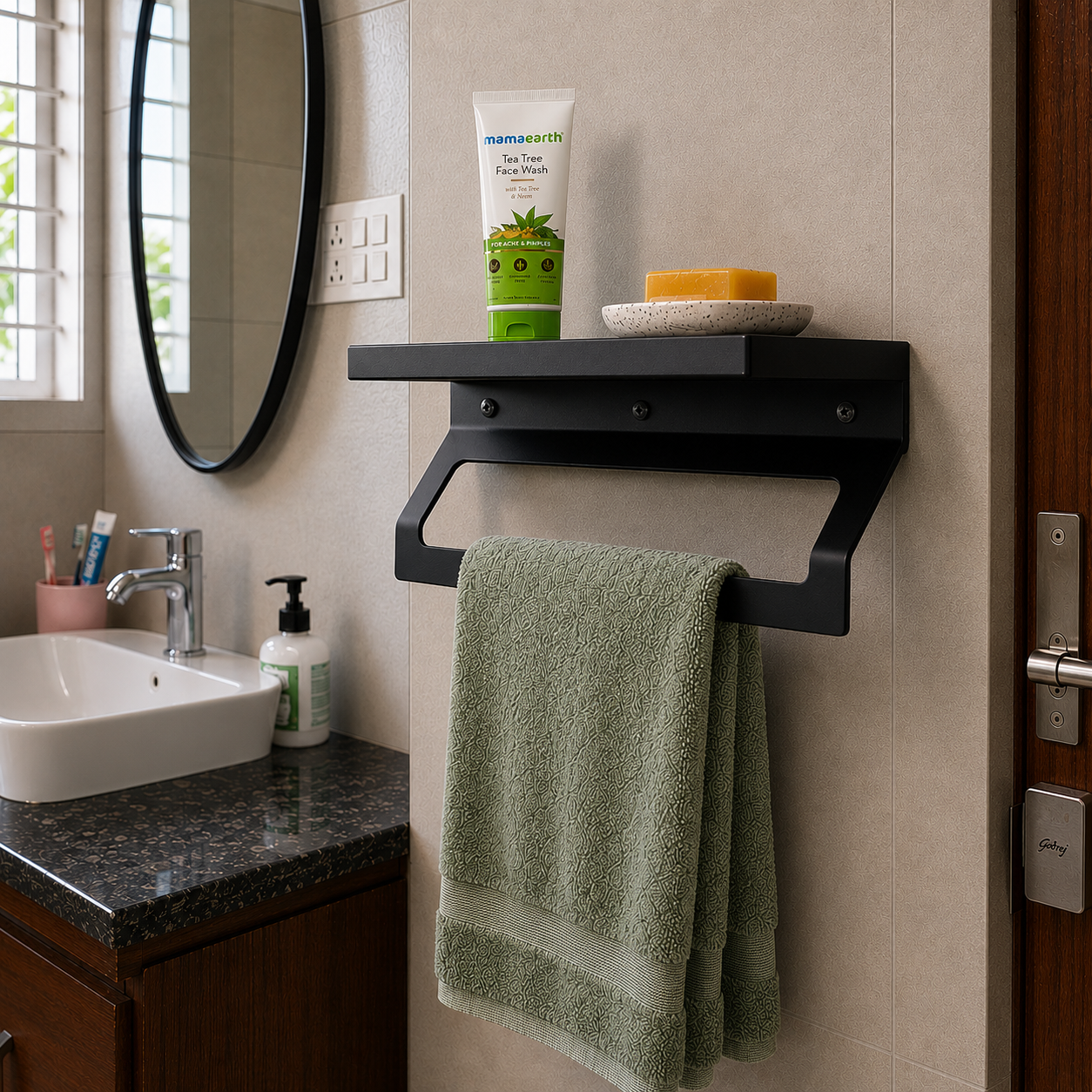 Ledge Towel Rack